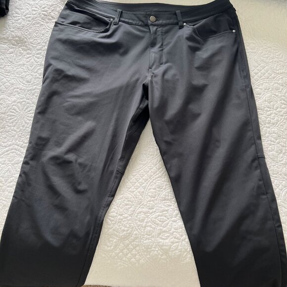 Lululemon ABC Pant Classic 28" Warpstreme Size 36 in Obsidian Grey - Picture 2 of 9